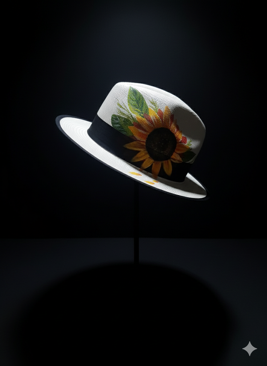 Panamá hat pintado a mano